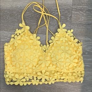 Size Small Yellow lacy bandeau